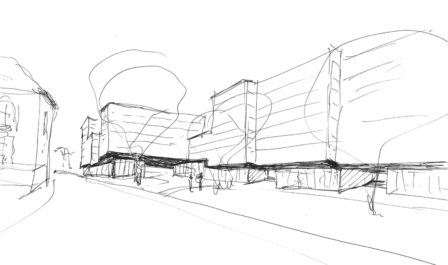 Bâtiment de logements, d’activités et parking souterrain