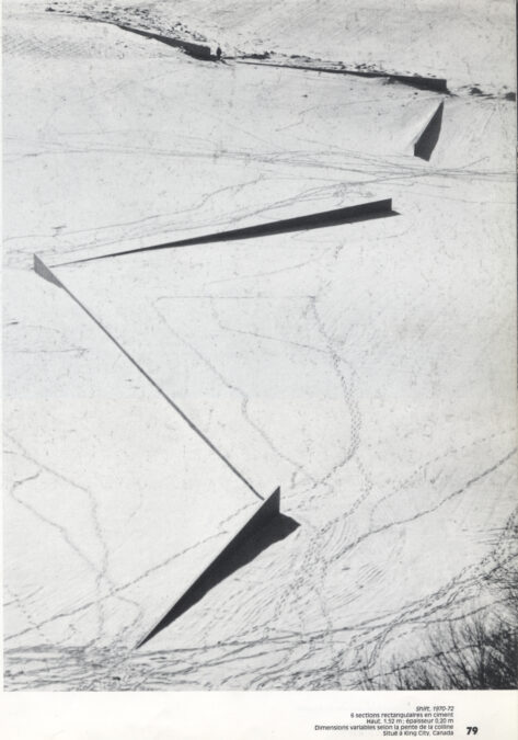 Richard Serra – les lieux “gravitionels”